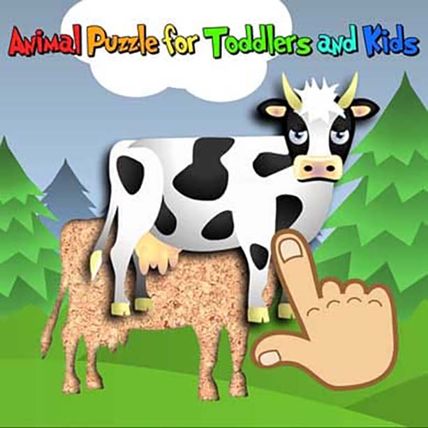 幼儿和儿童的动物拼图 Animal Puzzle for Toddlers and Kids